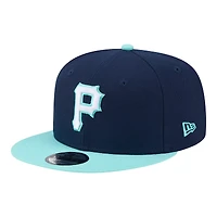 Men's New Era Turquoise/Charcoal Pittsburgh Pirates Two-Tone Color Pack 9FIFTY Snapback Hat