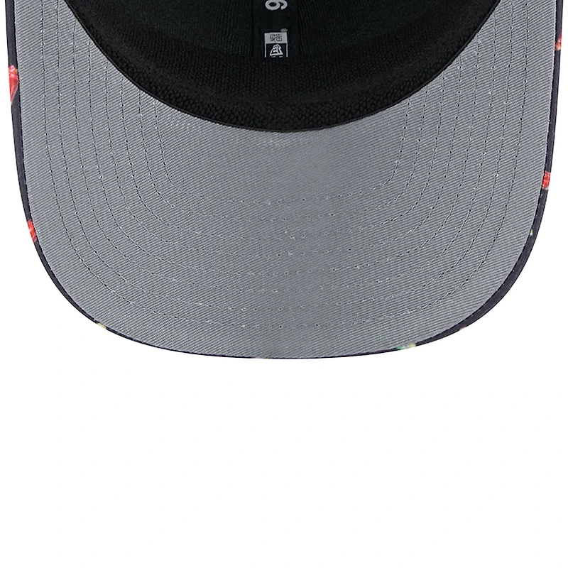 Men's New Era Navy Pittsburgh Pirates Adventure Drinks Pattern 9SEVENTY Stretch-Snap Hat
