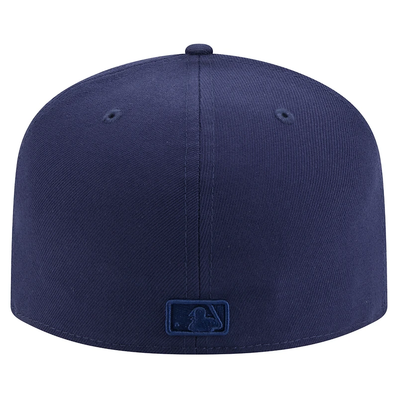 Men's New Era Navy Pittsburgh Pirates Color Pack A-Frame 59FIFTY Fitted Hat