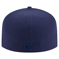 Men's New Era Navy Pittsburgh Pirates Color Pack A-Frame 59FIFTY Fitted Hat