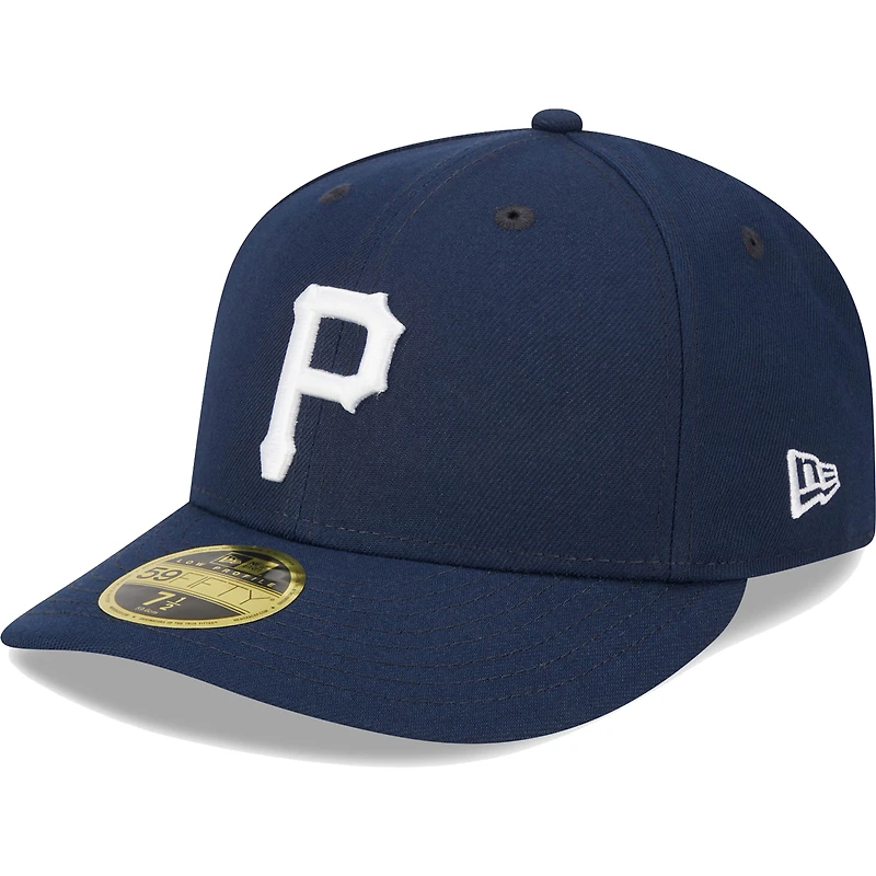 Casquette ajustée 59FIFTY pour homme Pittsburgh Pirates Oceanside à profil bas bleu marine New Era