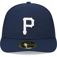 Casquette ajustée 59FIFTY pour homme Pittsburgh Pirates Oceanside à profil bas bleu marine New Era