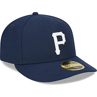 Casquette ajustée 59FIFTY pour homme Pittsburgh Pirates Oceanside à profil bas bleu marine New Era