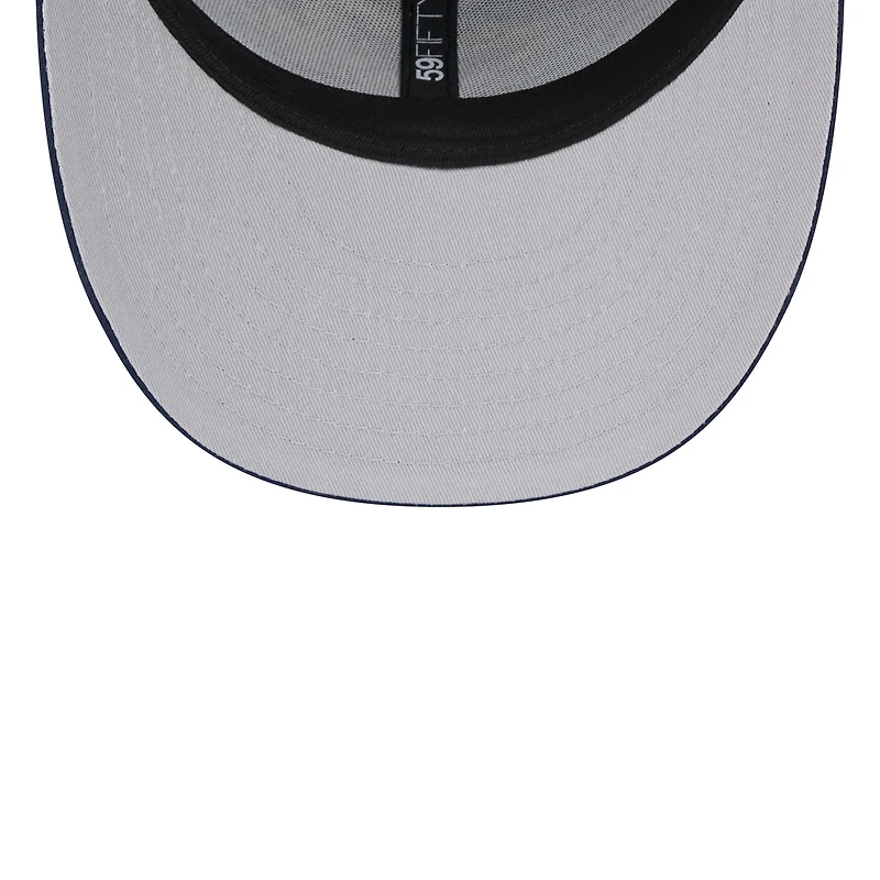 Men's New Era Navy Pittsburgh Pirates Oceanside Low Profile 59FIFTY Fitted Hat
