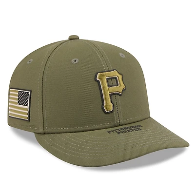 Men's New Era  Olive Pittsburgh Pirates 2026 Armed Forces Day Low Profile 59FIFTY Fitted Hat