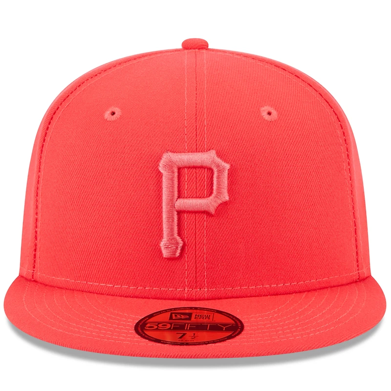 Casquette ajustée New Era Pittsburgh Pirates 2023 Spring Color Basic 59FIFTY pour homme, rouge