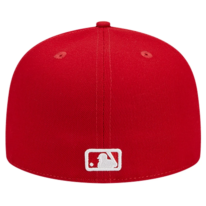 Casquette ajustée 59FIFTY avec logo rouge des Pirates de Pittsburgh New Era pour homme