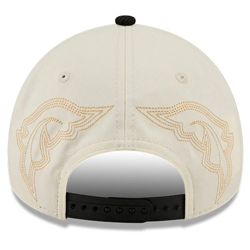 Men's New Era Stone Pittsburgh Pirates Western Stitch 9FORTY A-Frame Adjustable Hat