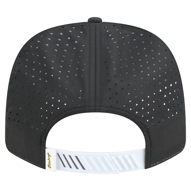 Casquette ajustable New Era 9SEVENTY blanche/noire des Pirates de Pittsburgh pour homme
