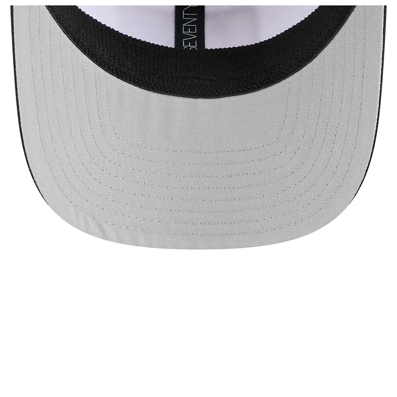 Men's New Era White/Black Pittsburgh Pirates Established Patch 9SEVENTY Adjustable Hat