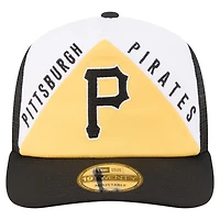Men's New Era White/Black Pittsburgh Pirates Retro Cut 19TWENTY Adjustable Trucker Hat