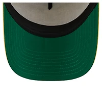 Men's New Era White/Gold Pittsburgh Pirates Distressed 9FORTY A-Frame Adjustable Trucker Hat