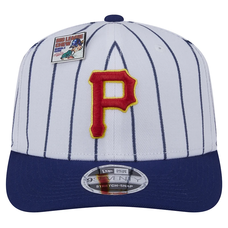 Men's New Era White/Royal Pittsburgh Pirates 2024 Big League Chew Original 9SEVENTY Adjustable Hat