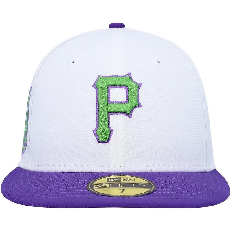 Men's New Era White Pittsburgh Pirates 1979 World Series Side Patch 59FIFTY Fitted Hat