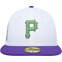 Men's New Era White Pittsburgh Pirates 1979 World Series Side Patch 59FIFTY Fitted Hat