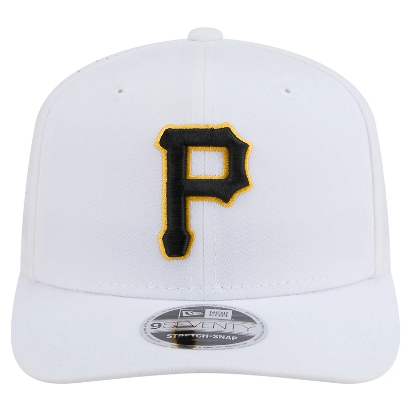 Casquette ajustable New Era blanche des Pirates de Pittsburgh COOLERA 9SEVENTY pour homme