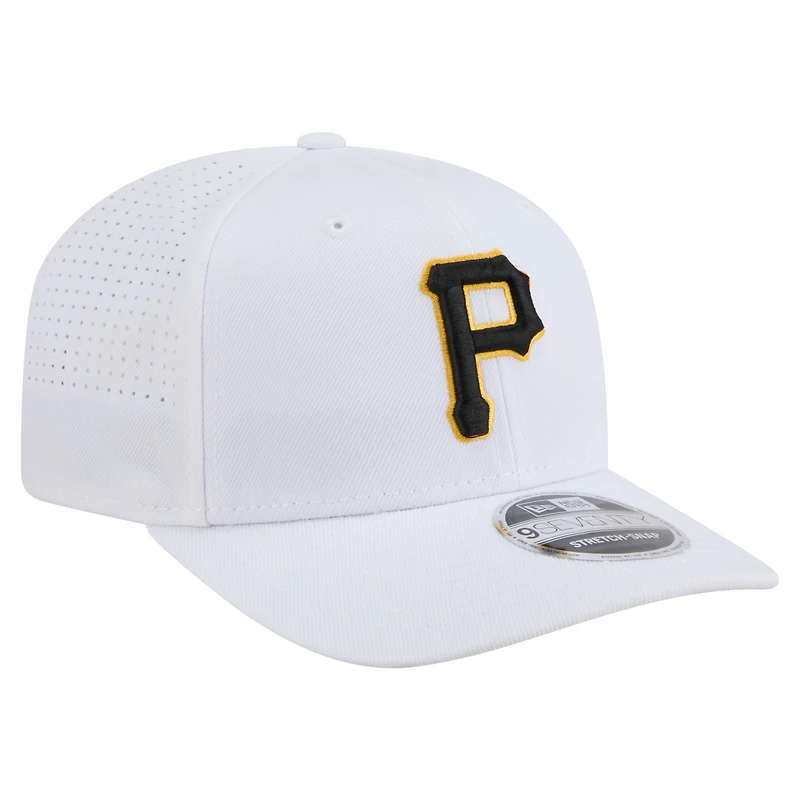 Casquette ajustable New Era blanche des Pirates de Pittsburgh COOLERA 9SEVENTY pour homme