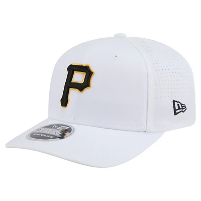 Casquette ajustable New Era blanche des Pirates de Pittsburgh COOLERA 9SEVENTY pour homme