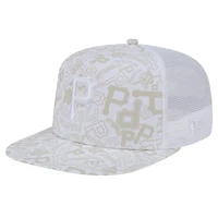 Casquette Snapback 9FIFTY Snapback A-Frame Trucker Dunes avec logo des Pirates de Pittsburgh New Era pour hommes