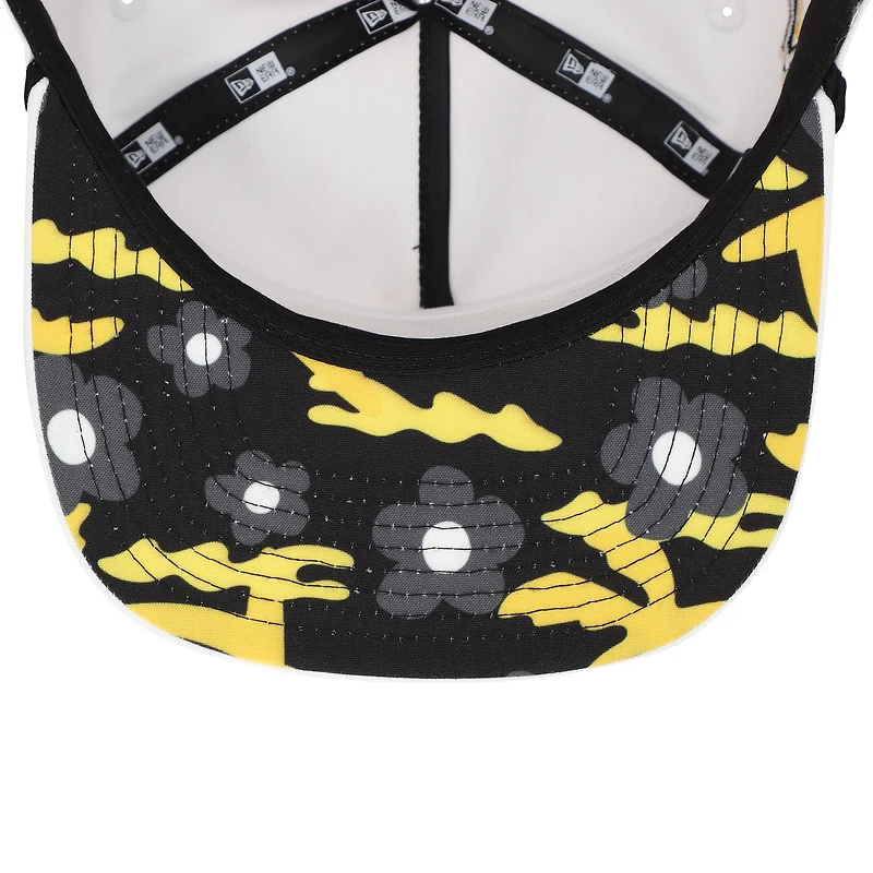 Men's New Era White Pittsburgh Pirates Paradise Golfer Adjustable Hat
