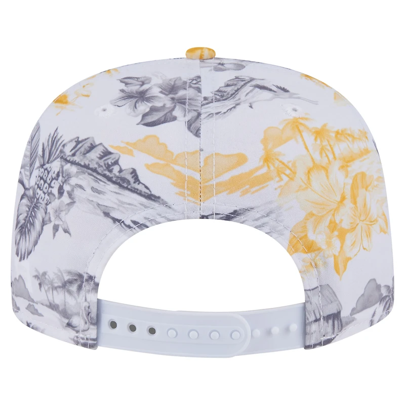 Casquette snapback blanche à imprimé Island Golfer des Pirates de Pittsburgh de New Era pour homme