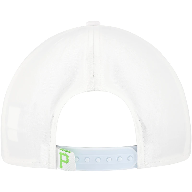 Men's New Era White Pittsburgh Pirates Spring Spectrum Golfer Snapback Hat