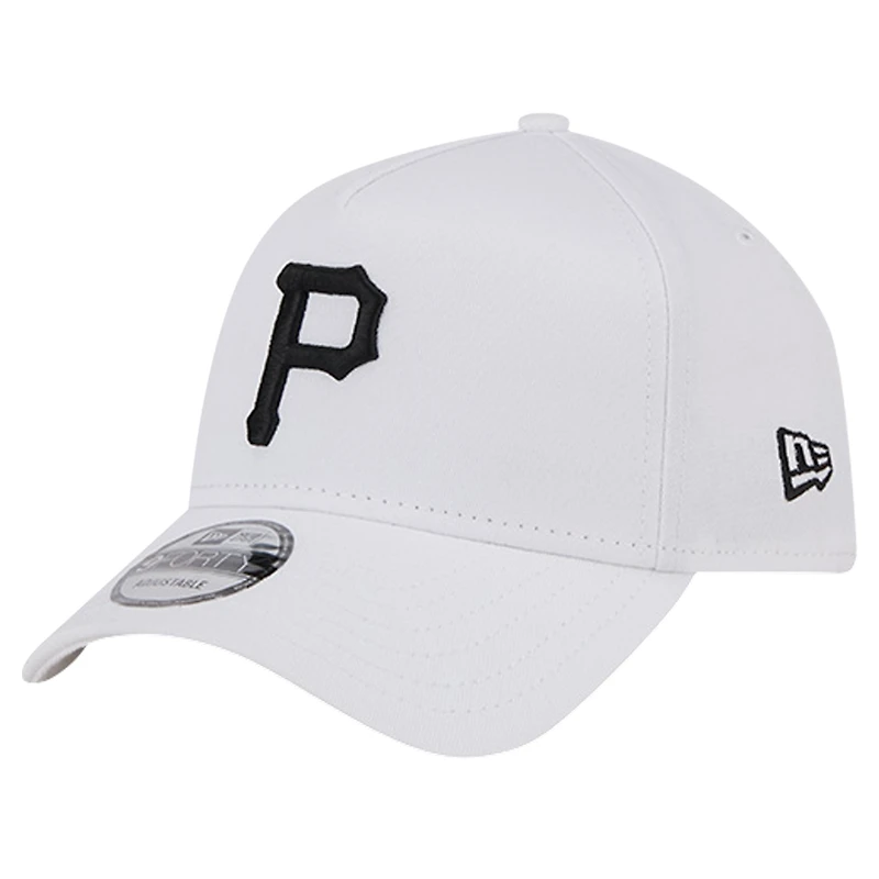 Casquette réglable TC A-Frame 9FORTY des Pirates de Pittsburgh New Era blanche pour hommes