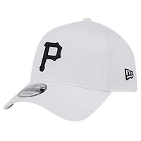 Casquette réglable TC A-Frame 9FORTY des Pirates de Pittsburgh New Era blanche pour hommes