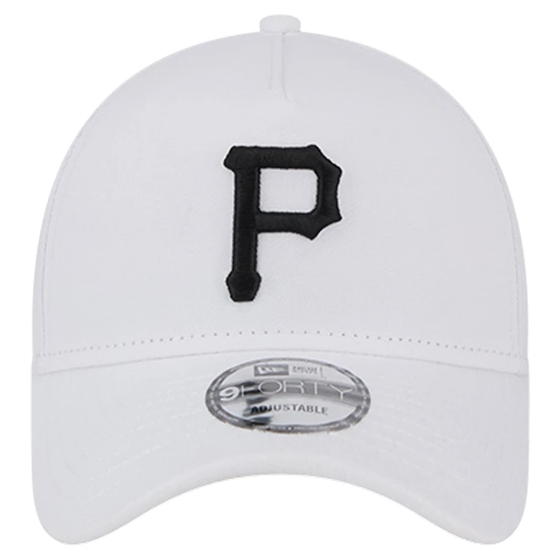 Men's New Era White Pittsburgh Pirates TC A-Frame 9FORTY Adjustable Hat