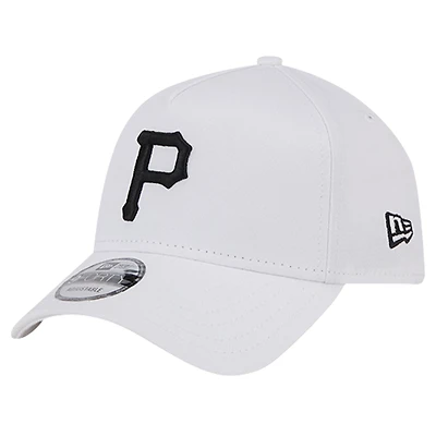 Men's New Era White Pittsburgh Pirates TC A-Frame 9FORTY Adjustable Hat