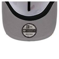 Casquette ajustable New Era blanche 19TWENTY pour homme avec logo de l'équipe des Pirates de Pittsburgh