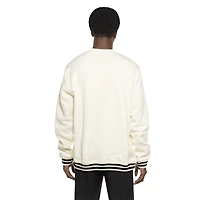 Sweat-shirt rétro blanc New Era pour homme