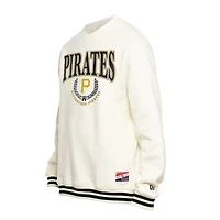Sweat-shirt rétro blanc New Era pour homme