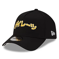 Casquette ajustable A-Frame 9FORTY noire New Era x Hyperfly pour homme des Pirates de Pittsburgh