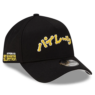 Men's New Era x Hyperfly Black Pittsburgh Pirates A-Frame 9FORTY Adjustable Hat