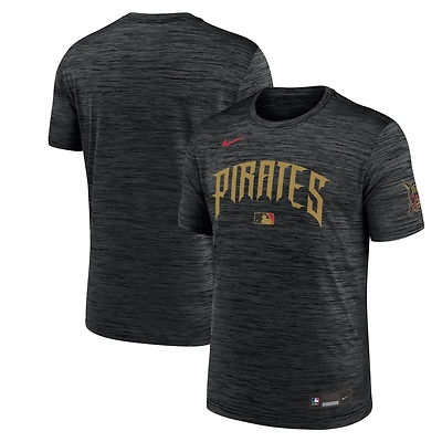 Men's Nike Anthracite Pittsburgh Pirates 2026 City Connect Authentic Collection Velocity Dri-FIT T-Shirt