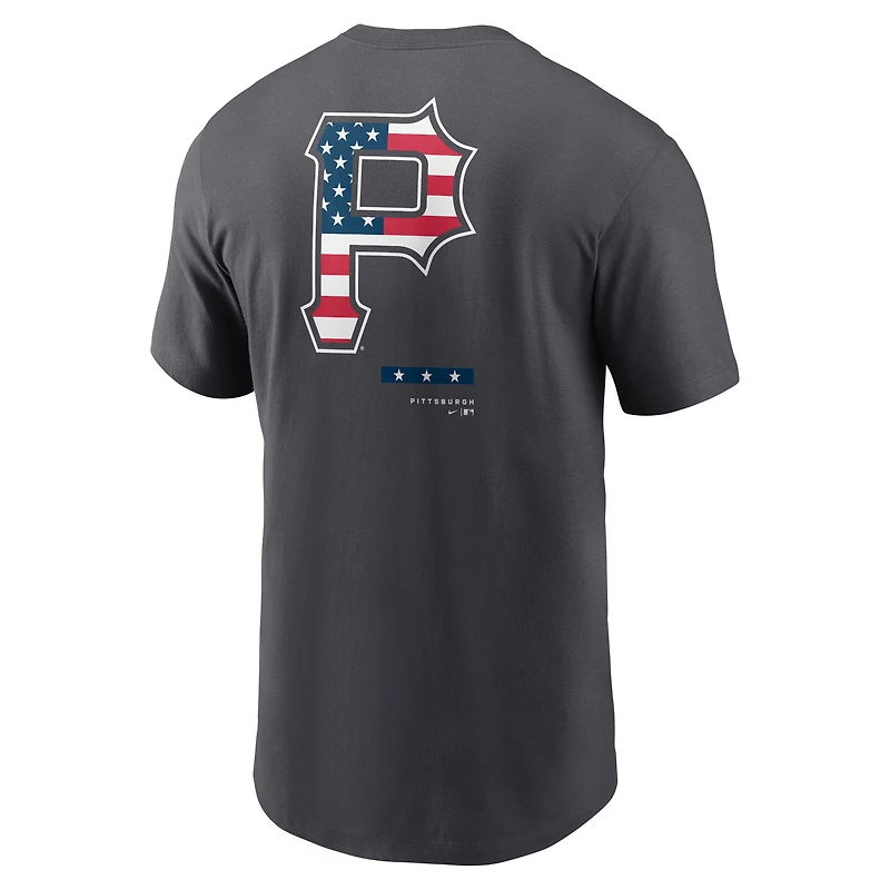 T-shirt Nike Pittsburgh Pirates Americana anthracite pour homme