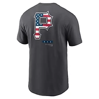 T-shirt Nike Pittsburgh Pirates Americana anthracite pour homme