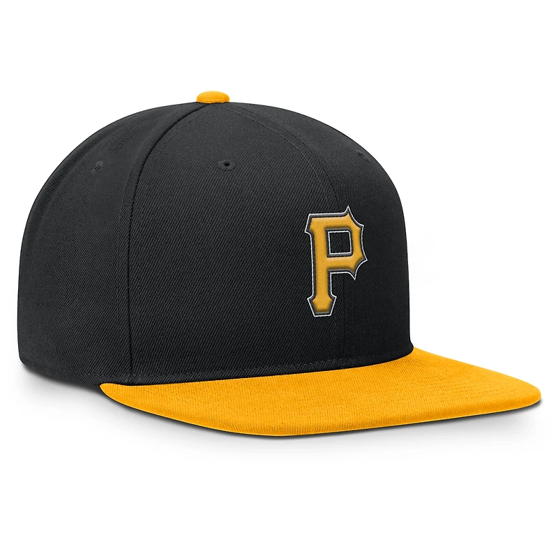 Casquette snapback Nike noire et or Pittsburgh Pirates Primetime Pro Dri-FIT pour homme