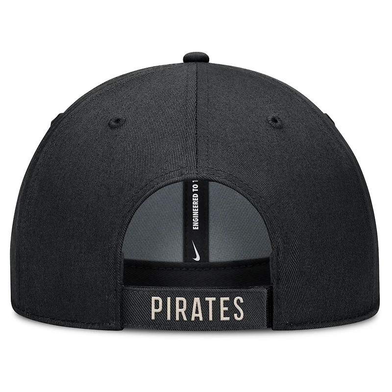 Men's Nike Black/Natural Pittsburgh Pirates Statement Club Performance Adjustable Hat