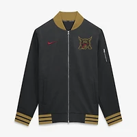 Men's Nike Black Pittsburgh Pirates 2026 City Connect Authentic Collection Relaxed Full-Zip Bomber Jacket