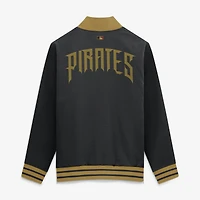 Men's Nike Black Pittsburgh Pirates 2026 City Connect Authentic Collection Relaxed Full-Zip Bomber Jacket