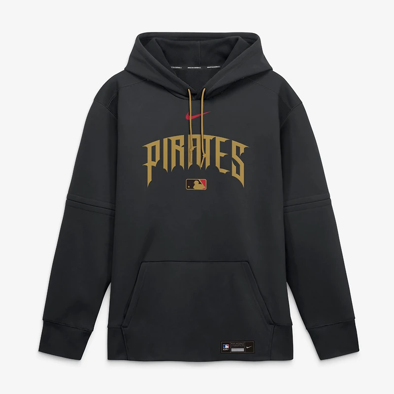 Men's Nike Black Pittsburgh Pirates 2026 City Connect Authentic Collection Therma-FIT Hoodie