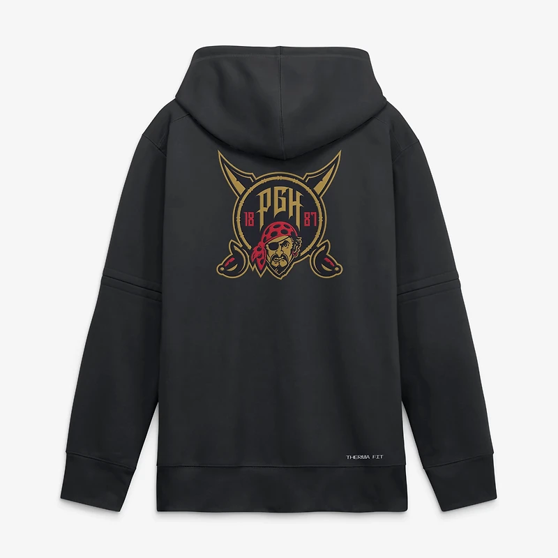 Men's Nike Black Pittsburgh Pirates 2026 City Connect Authentic Collection Therma-FIT Hoodie