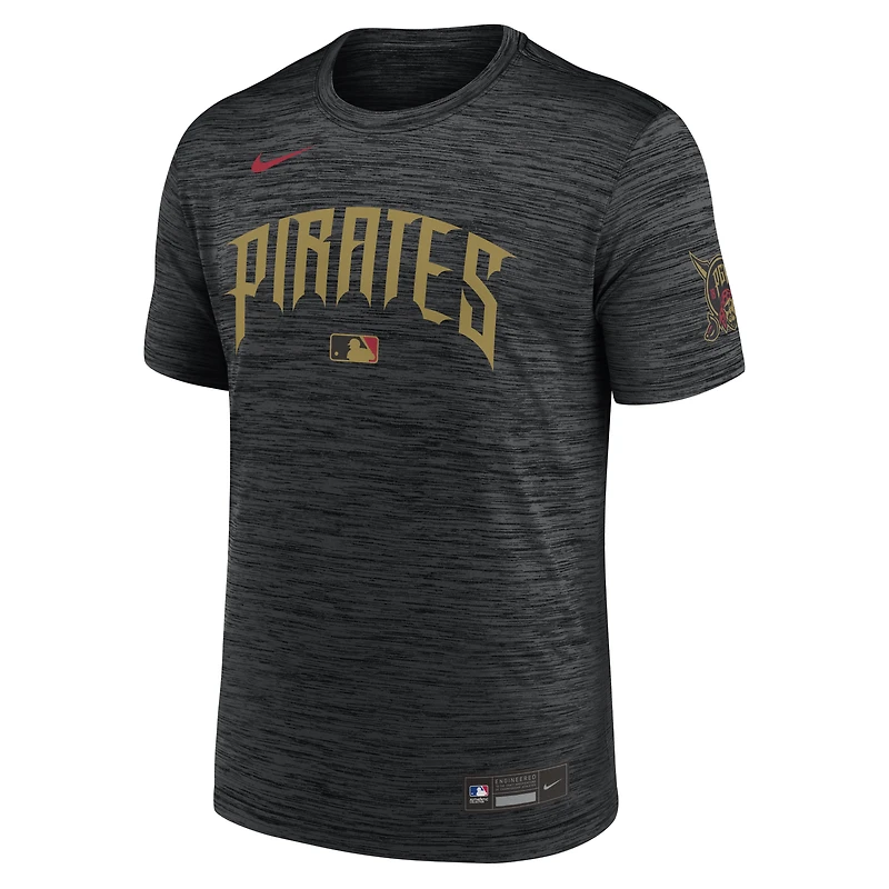 Men's Nike Black Pittsburgh Pirates 2026 City Connect Authentic Collection Velocity Dri-FIT T-Shirt