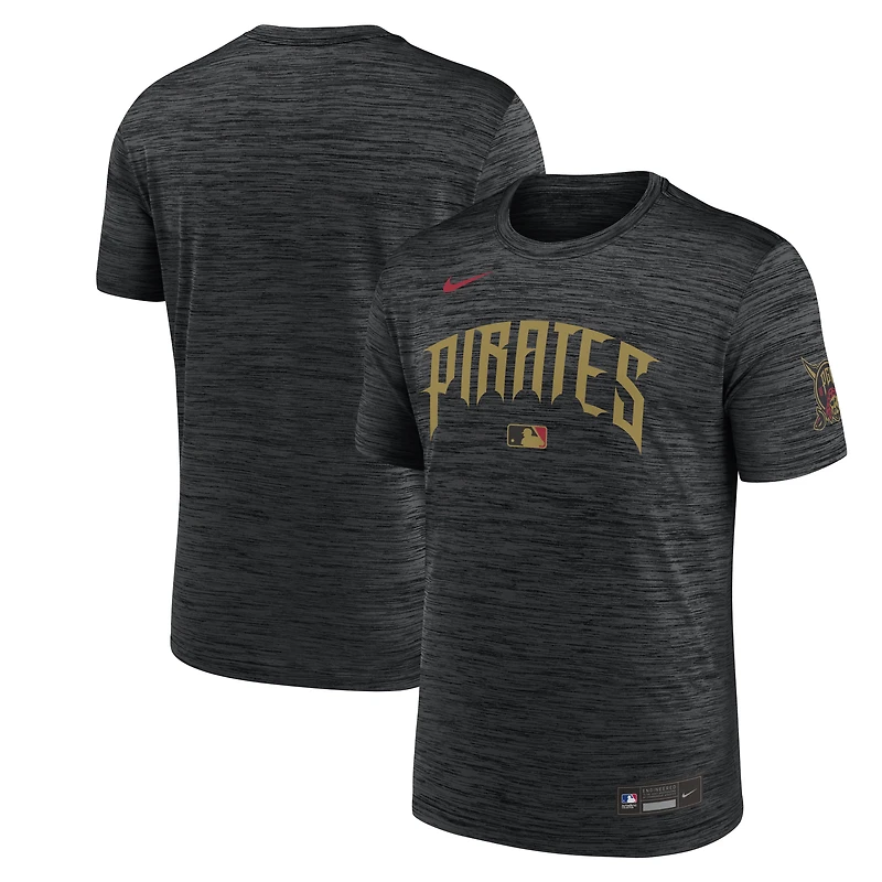 Men's Nike Black Pittsburgh Pirates 2026 City Connect Authentic Collection Velocity Dri-FIT T-Shirt