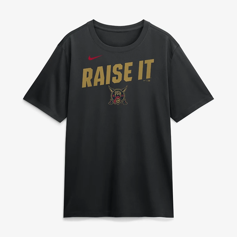 Men's Nike Black Pittsburgh Pirates 2026 City Connect Team Phrase Script Dri-FIT T-Shirt