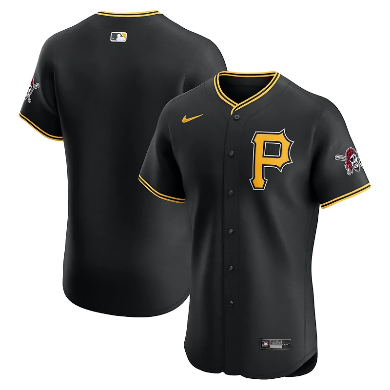 Maillot Nike noir Alternate Elite des Pirates de Pittsburgh pour homme
