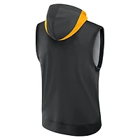 Men's Nike Black Pittsburgh Pirates Authentic Collection Dri-FIT Sleeveless Hoodie