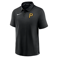 Men's Nike Black Pittsburgh Pirates Authentic Collection Flex Performance Polo